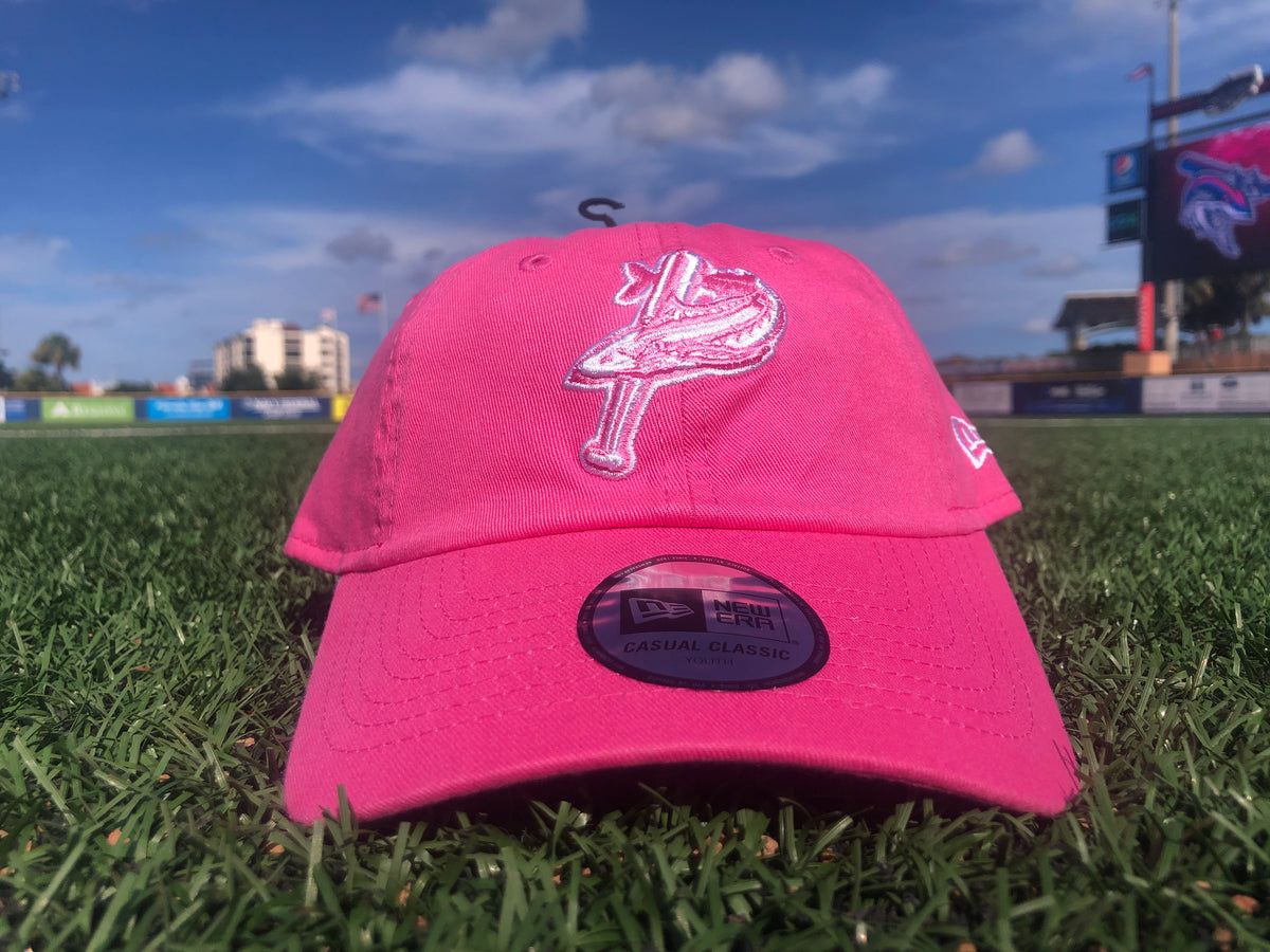 Pink or blue? Which Mullets hat - Pensacola Blue Wahoos