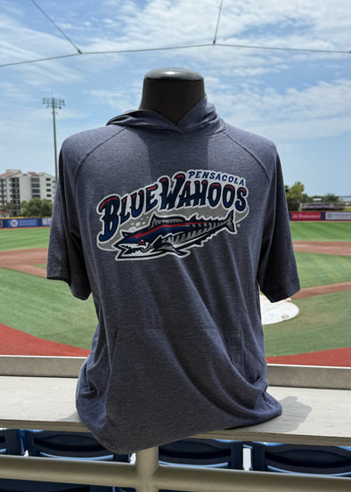 Pensacola Blue Wahoos Navy Hooded Tee