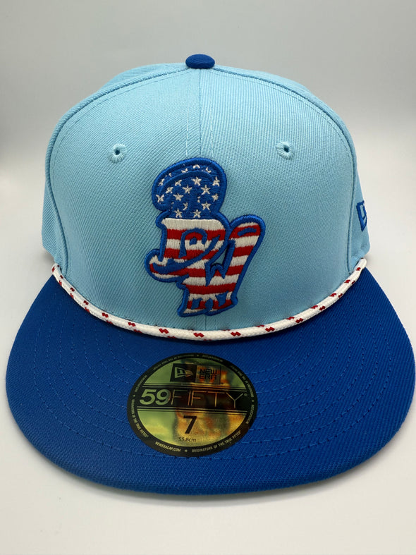 Pensacola Blue Wahoos New Era Fourth of July 59Fifty Fitted Cap