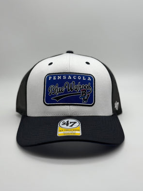 Pensacola Blue Wahoos '47 Navy Benny Youth Trucker