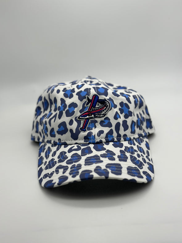 Pensacola Blue Wahoos New Era 9Twenty Leopard Womens Hat